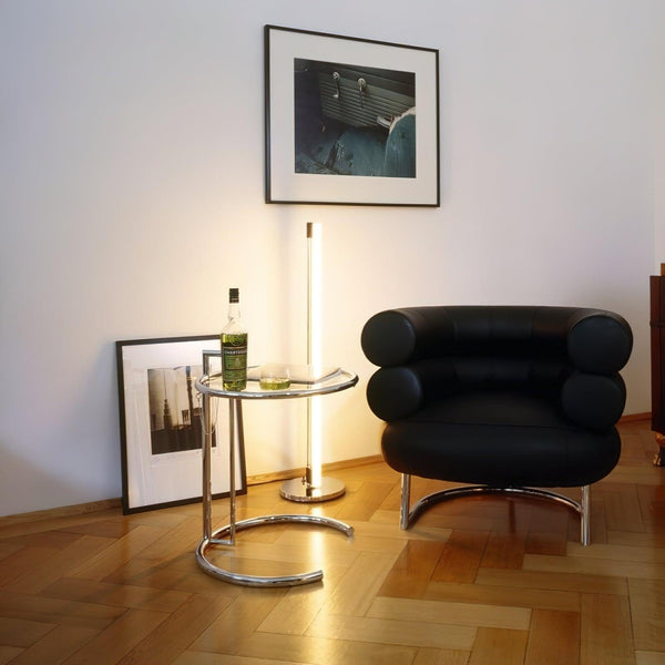 modern chrome acrylic sculpture led floor lamp