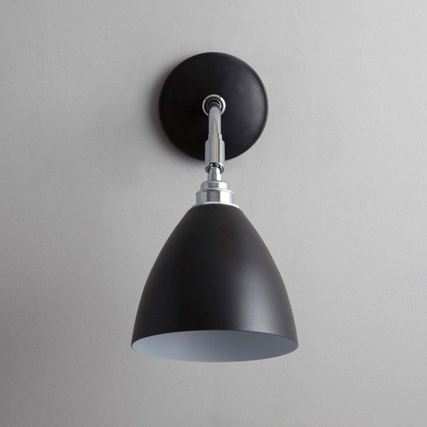 modern chrome carbon steel swing arm wall lamp