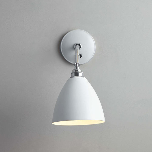 modern chrome carbon steel swing arm wall lamp