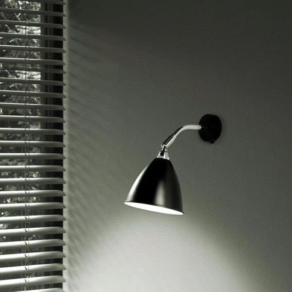 modern chrome carbon steel swing arm wall lamp