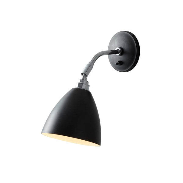 modern chrome carbon steel swing arm wall lamp