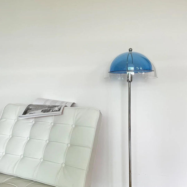 modern chrome double layer acrylic floor lamp