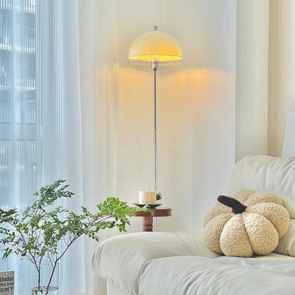 modern chrome double layer acrylic floor lamp