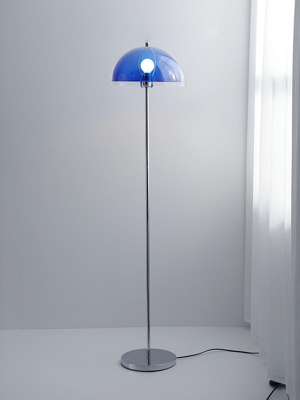 modern chrome double layer acrylic floor lamp