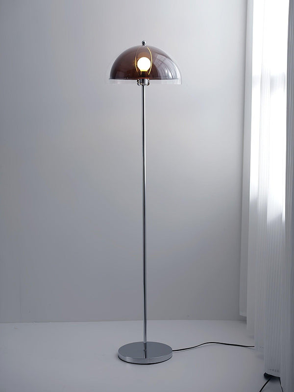 modern chrome double layer acrylic floor lamp