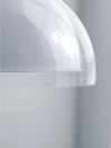 modern chrome double layer acrylic floor lamp