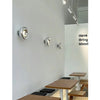 modern chrome glass void surface sconce