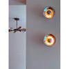modern chrome glass void surface sconce