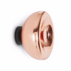 modern chrome glass void surface sconce
