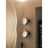 modern chrome glass void surface sconce