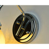 modern chrome gradient glass wall sconce
