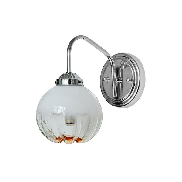 modern chrome gradient glass wall sconce