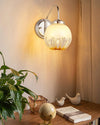modern chrome gradient glass wall sconce