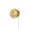 modern chrome lava plug in wall lamp