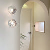 modern chrome lava plug in wall lamp
