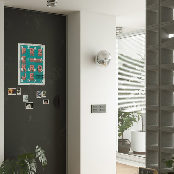 modern chrome lava plug in wall lamp