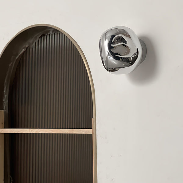 modern chrome lava plug in wall lamp