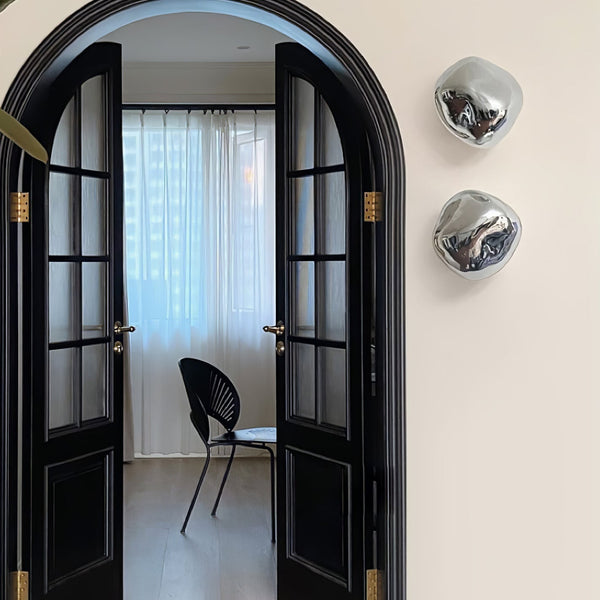 modern chrome lava plug in wall lamp