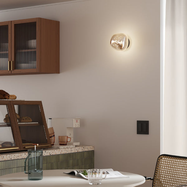 modern chrome lava plug in wall lamp