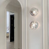 modern chrome lava plug in wall lamp