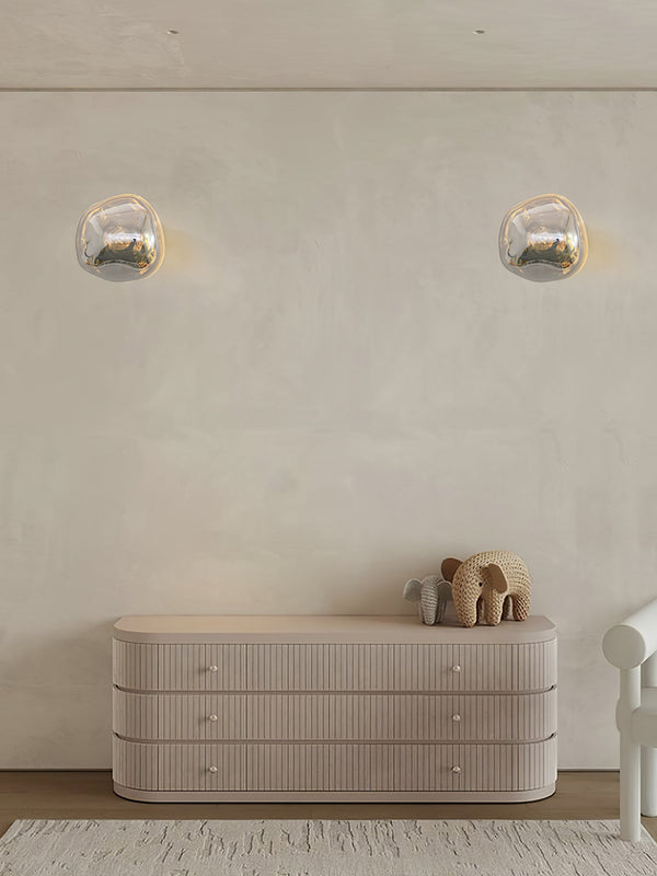 modern chrome lava plug in wall lamp