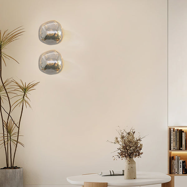 modern chrome lava plug in wall lamp