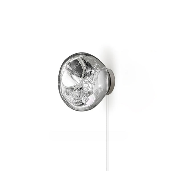 modern chrome lava plug in wall lamp