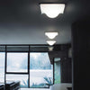 modern chrome white acrylic bubble flush mount ceiling light