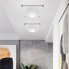modern chrome white acrylic bubble flush mount ceiling light