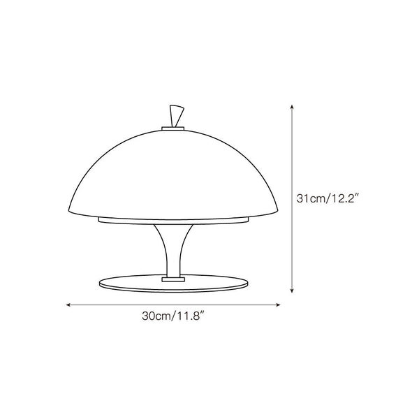 modern chrome white glass beret rechargeable table lamp