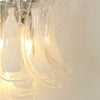 modern chrome white glass horseshoe wall lamp
