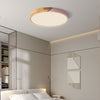 modern colorful iron wood led flush mount ceiling light