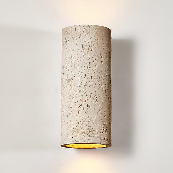 modern composite cylinder wall sconce