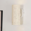 modern composite cylinder wall sconce