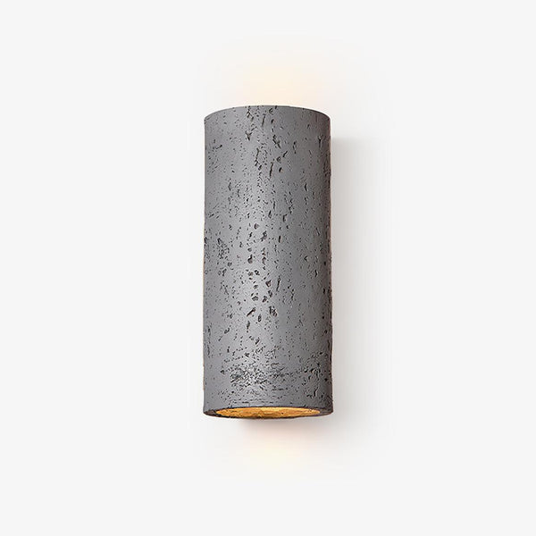 modern composite cylinder wall sconce