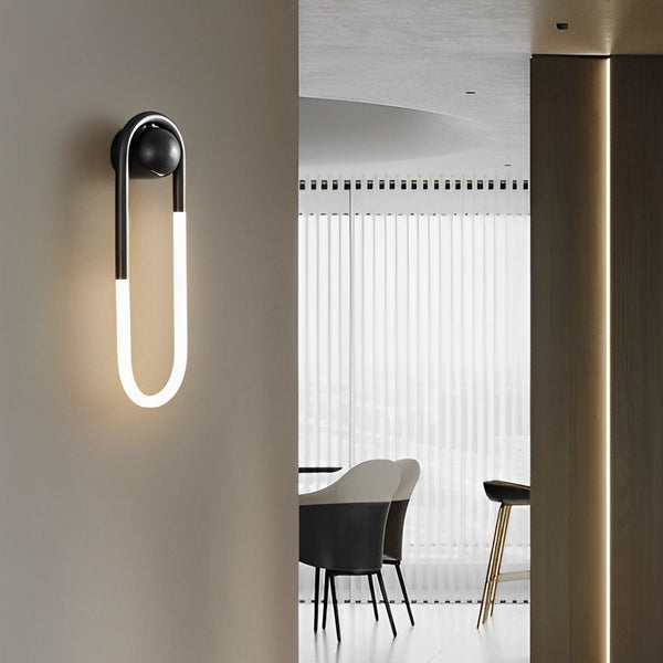 modern copper acrylic led wall lamp