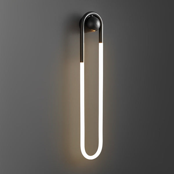modern copper acrylic led wall lamp