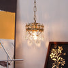 modern copper crystal crown wall sconce