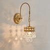 modern copper crystal crown wall sconce