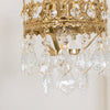 modern copper crystal crown wall sconce