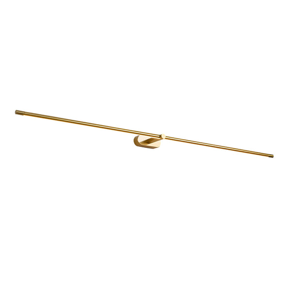 modern copper cylindrical led vanity light