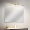 modern copper cylindrical led vanity light
