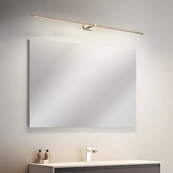 modern copper cylindrical led vanity light