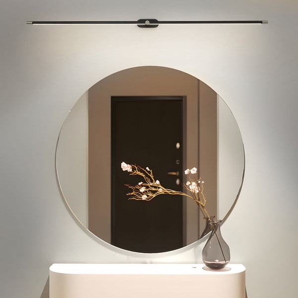 modern copper cylindrical led vanity light