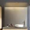 modern copper cylindrical led vanity light