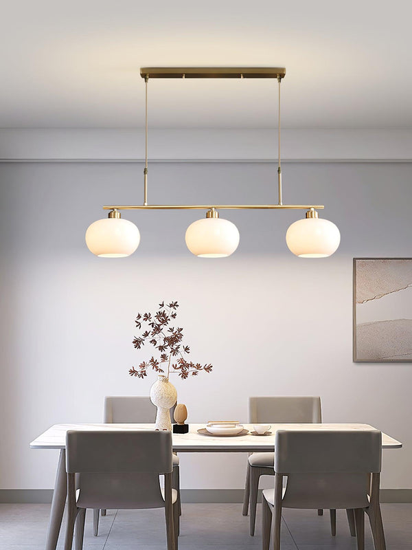 modern copper glass branch chandelier