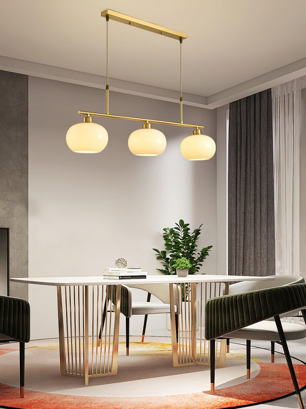 modern copper glass branch chandelier