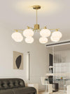 modern copper glass branch chandelier
