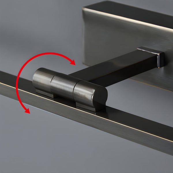 modern copper linear acrylic led vanity light