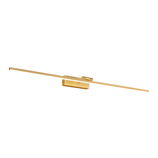 modern copper linear acrylic led vanity light